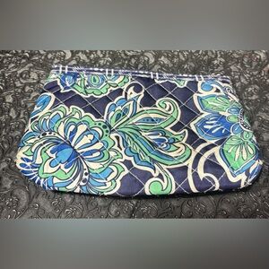 Quilted Navy Floral Crossbody Clutch - Women's Bag Modella EPC